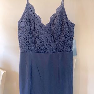 Navy Lace Dress